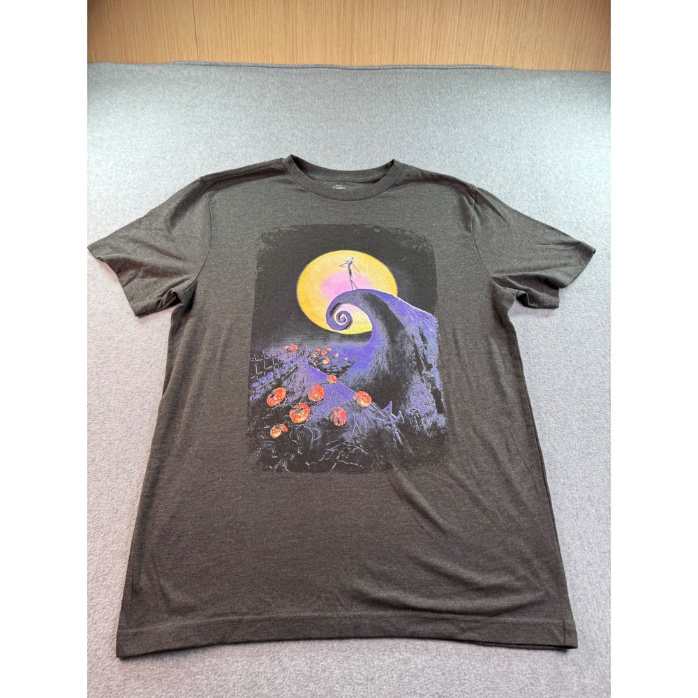 Disney Nightmare Before Christmas Jack Skellington Spiral Hill T-Shirt Mens M